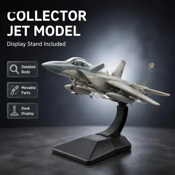 ماکت هواپیمای F-15 در مقیاس 1:72 با پایه (مدل مونتاژی)