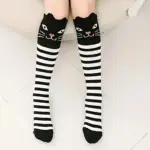 جوراب زانو بلند فانتزی طرح گربه برای نوجوانان (گرم و تنفس‌پذیر)