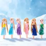 عروسک پرنسسی طرح یخ و برف با لباس بلند چندحالته