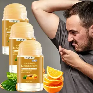 دئودورانت خمیری زردچوبه و ویتامین سی، بسته ۳ عددی