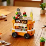 بلوک ساختنی مدل فودکارت (آیس‌کریم، چای لیمو، میوه، گل) DIY