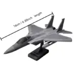 فیگور کلکسیونی مدل هواپیما F-15 با پایه نمایش