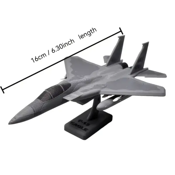 فیگور کلکسیونی مدل هواپیما F-15 با پایه نمایش