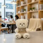 عروسک خرسی پولیشی قهوه‌ای نرم و نمدار