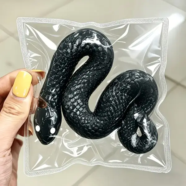اسباب‌بازی حسی اسکوئییشی طرح مار مشکی ملایم