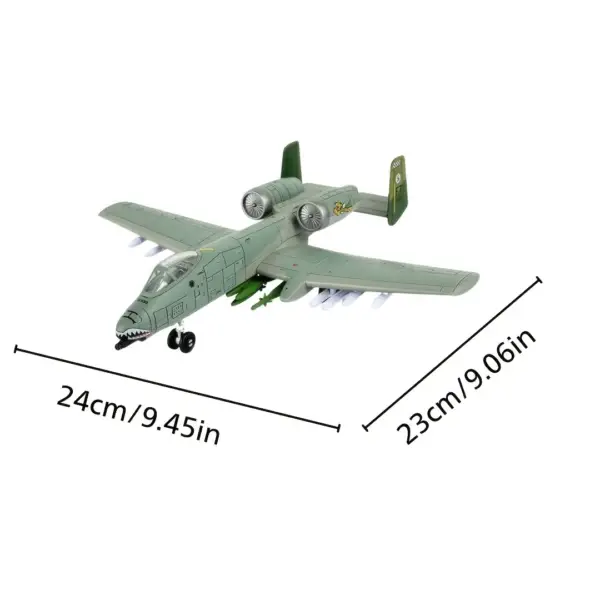 ماکت هواپیمای نظامی A-10 با مقیاس 1:72 (دایکست) به همراه پایه نمایش