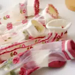 جوراب مچی کریستالی طرح خرس و گل (۵ جفتی)