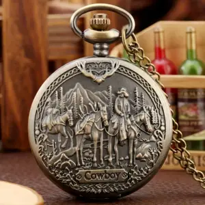 ساعت جیبی مردانه طرح وسترن کلاسیک کوارتز