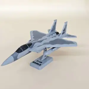 فیگور کلکسیونی مدل هواپیما F-15 با پایه نمایش