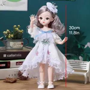 ست عروسکی پرنسسی لوکس (عروسک، لباس، کلاه و کفش)
