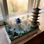 بلوک‌ساخت 1153 تکه مدل معماری سنتی هانگژو با طرح سه‌بعدی