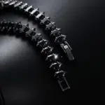 دستبند گربه سیاه هالووین با نگین زیرکونیا