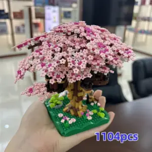 بسته اسباب‌بازی درخت بونسای مینیاتوری با بلوک چری 1097 تا 2229 تکه