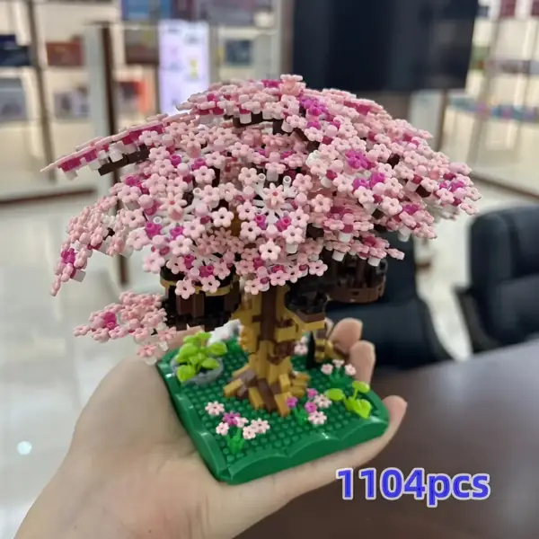 بسته اسباب‌بازی درخت بونسای مینیاتوری با بلوک چری 1097 تا 2229 تکه
